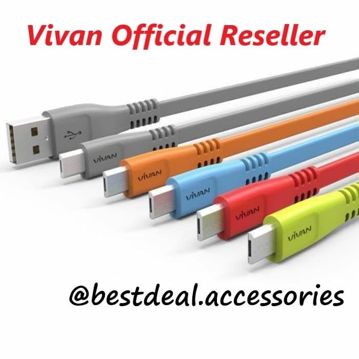 Vivan CSM100s Micro USB 100cm Data Cable / Kabel Data Vivan CSM100 - RANDOM