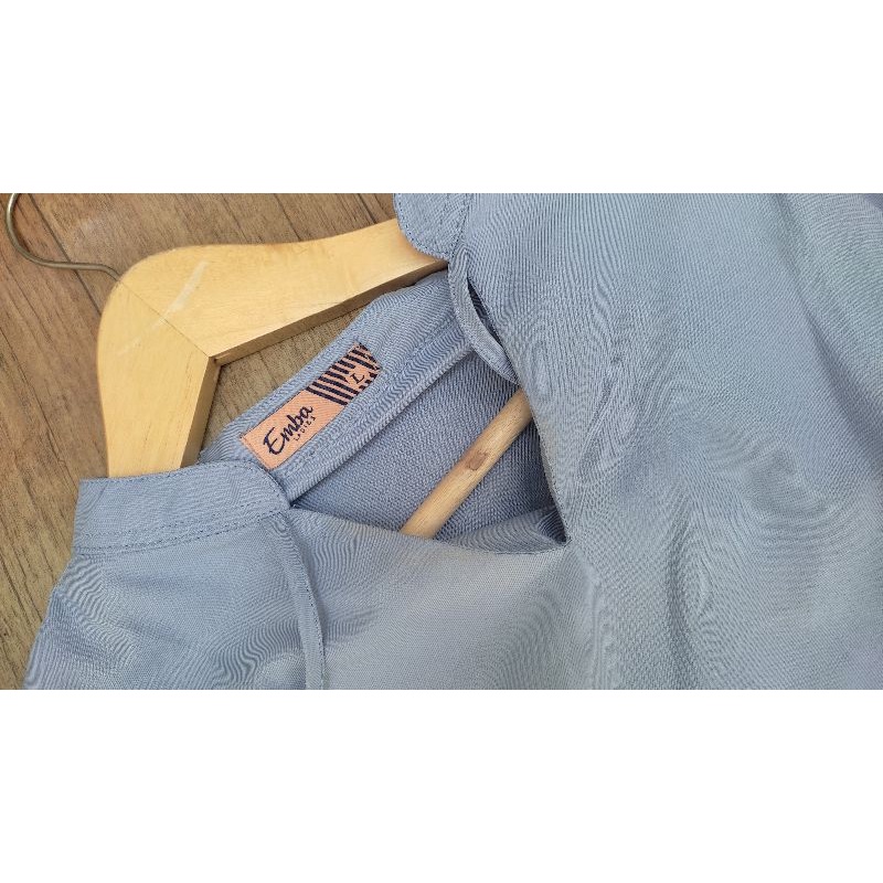 [preloved] blue denim blues emba