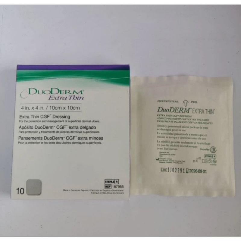 duoderm extra thin 10cm x 10cm harga perlembar