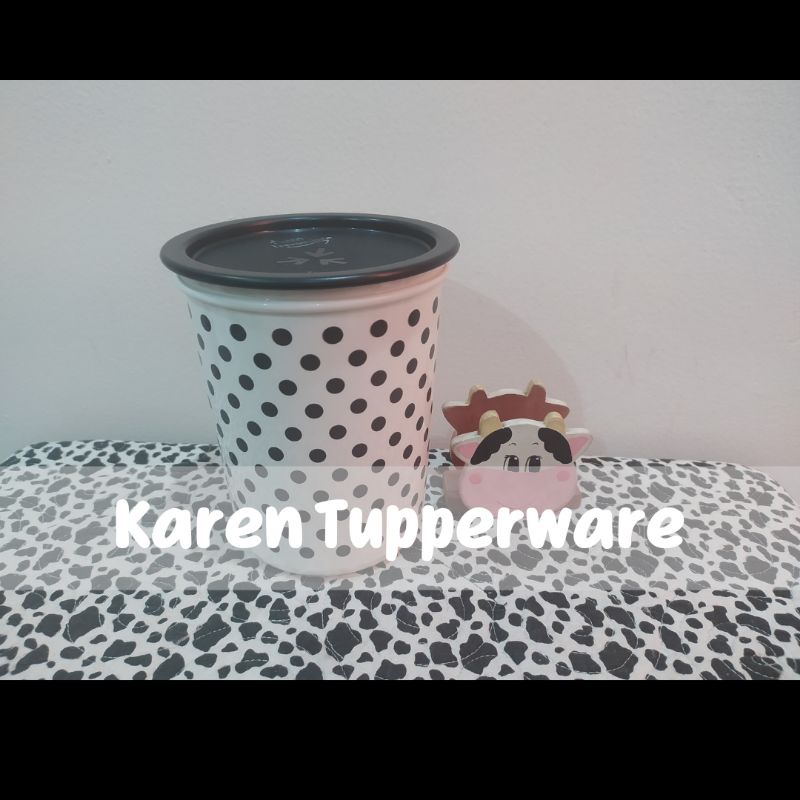 Tupperware - Polca Dot OT Canister White