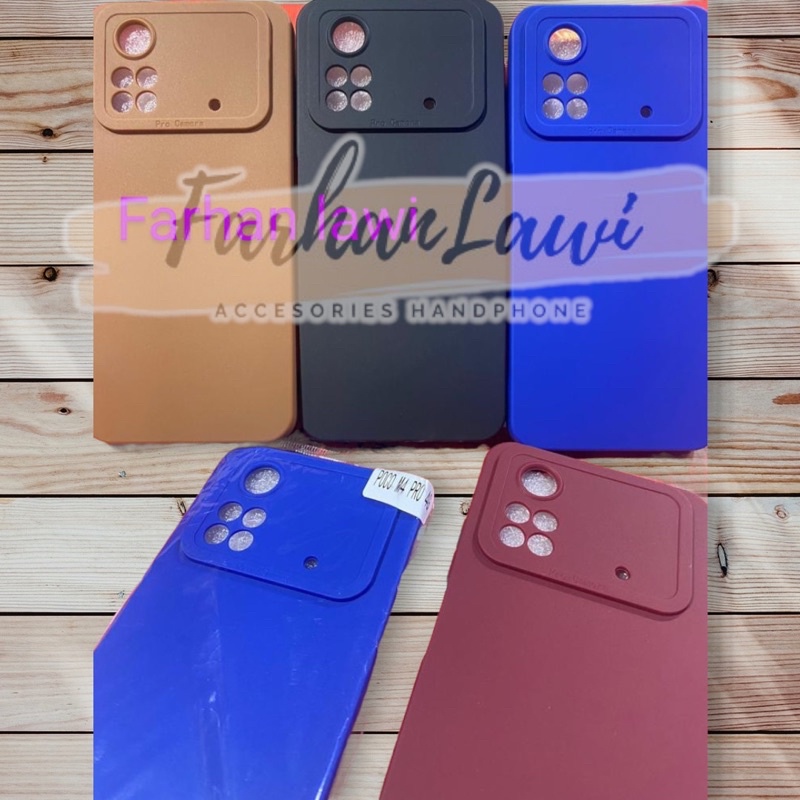 Case Macaron Softcase Poco M4 Pro 4G Case ProCamera + Pelindung Camera