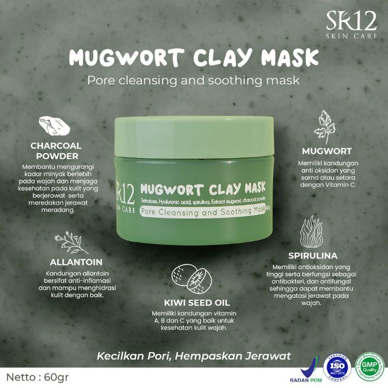 MUGWORT CLAY MASK SR12