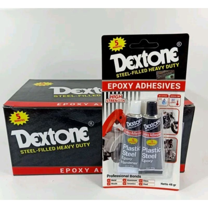 Lem Besi DEXTONE 5Menit 48gram LEM EPOXY