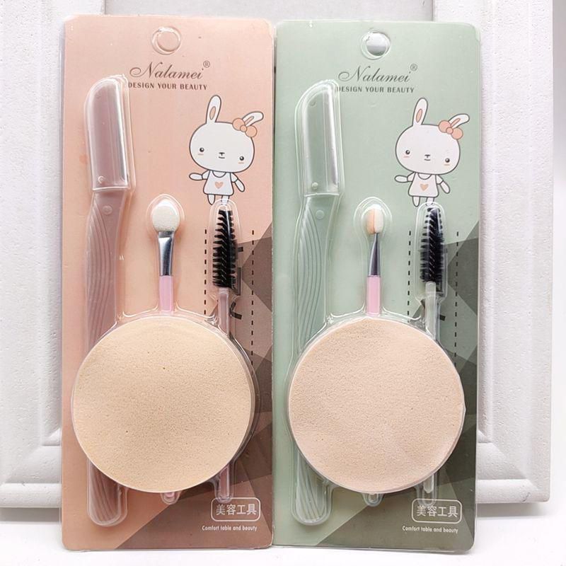 1 Set Sponge Face And Eyelash Set Quality / Sponge Set Import