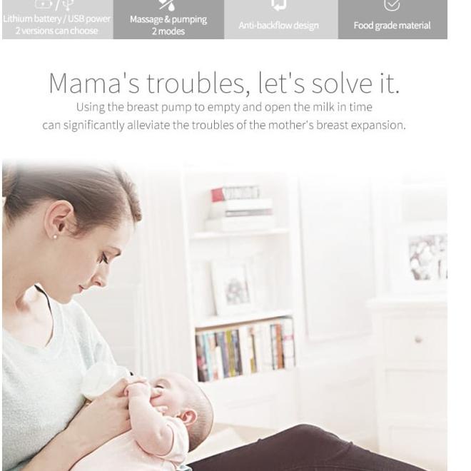 pompa asi elektrik double breast pump real bubee