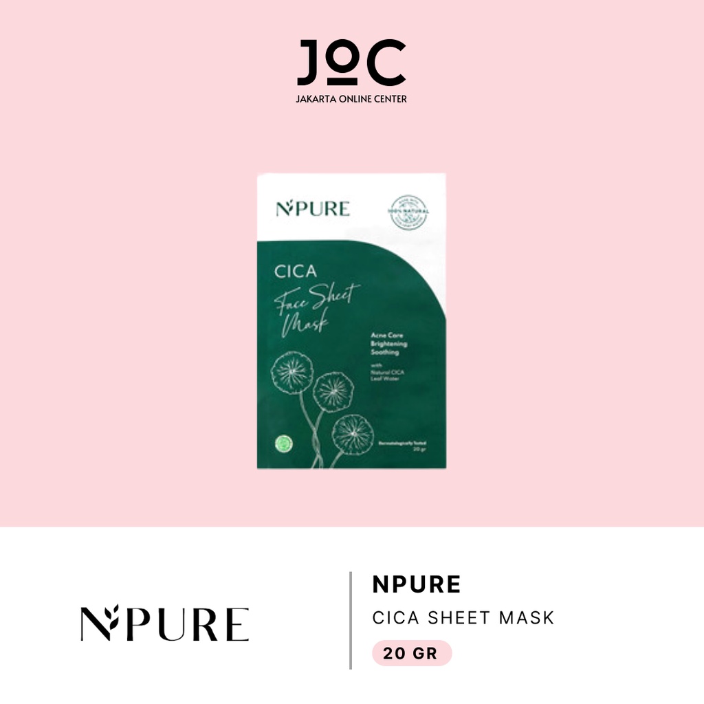 NPURE Centella Asiatica Sheet Mask 28 GR