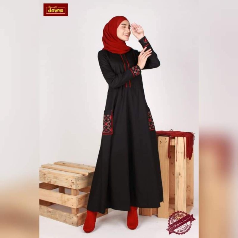 DISKON DANNIS ABAYA SIZE L XL