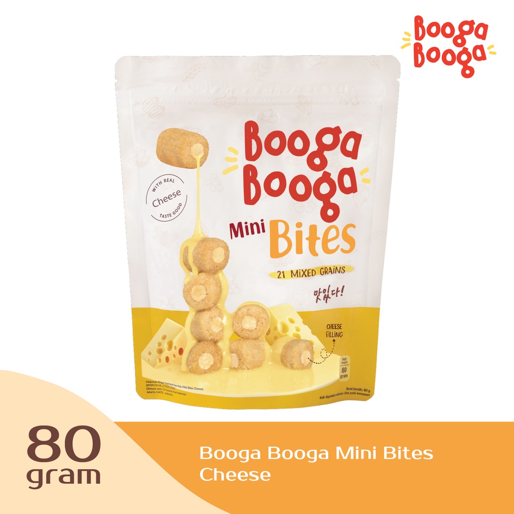 Booga Booga Mini Bites 80gr Cheese