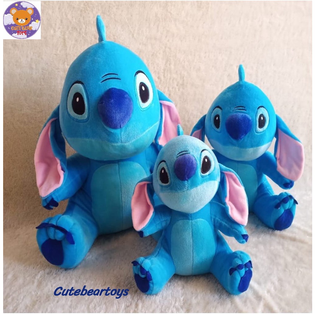 CBT Boneka Sit Monster Blue M Velboa