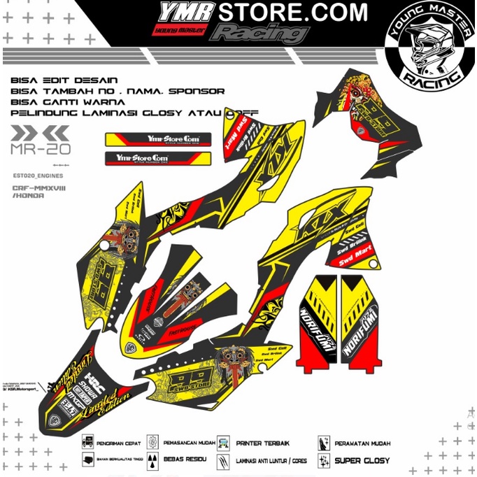 Decal klx bf -klx gordon-DTX full body bebas request design