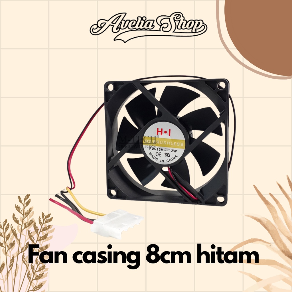 FAN CASING 8CM HITAM