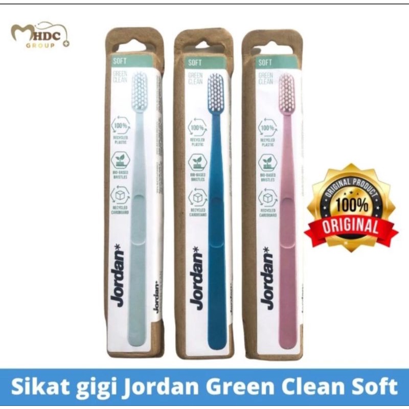 Jordan Green Clean Soft Toothbrush