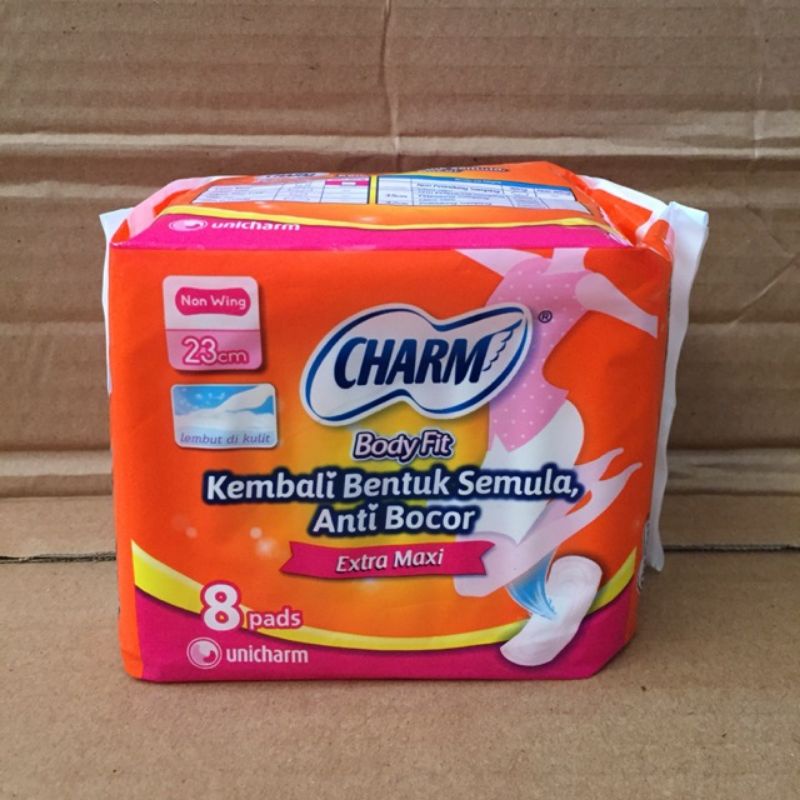 Charm Extra Maxi Wings 8 Pads