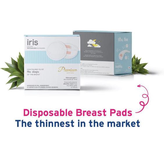 Iris Premium Disposable Breast Pads 60pcs