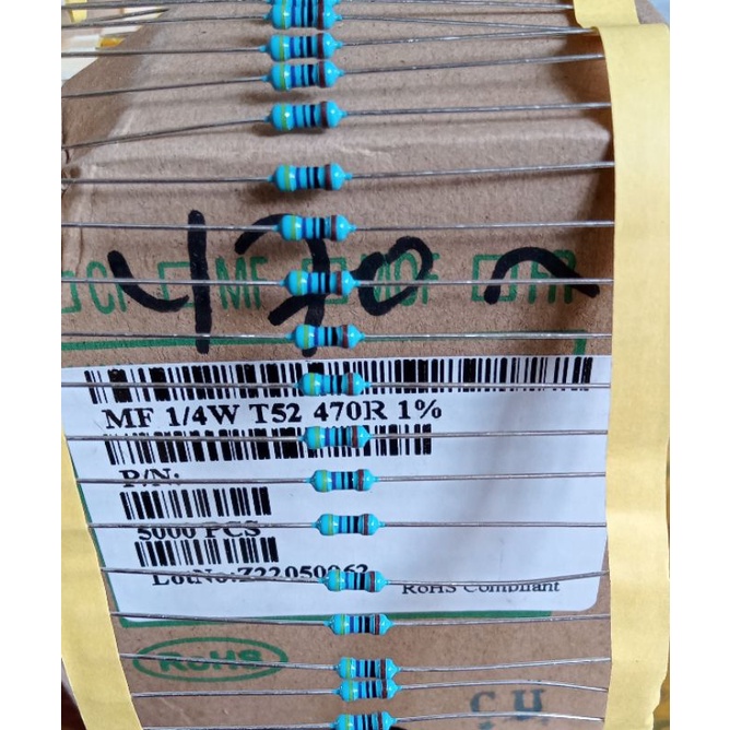 Resistor 470R 1/4watt 100pcs