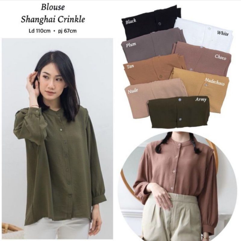 Blouse shanghai crinkle
