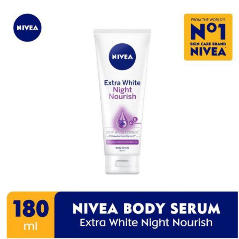 NIVEA Extra White Body Serum Night Nourish 180ml
