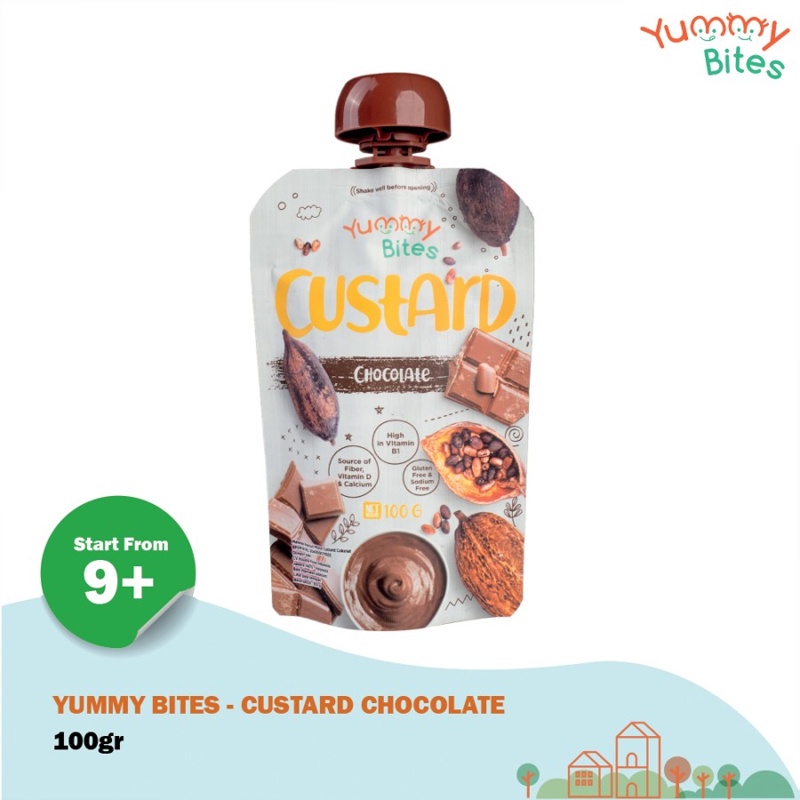 yummy bites custard 100gr chocolate