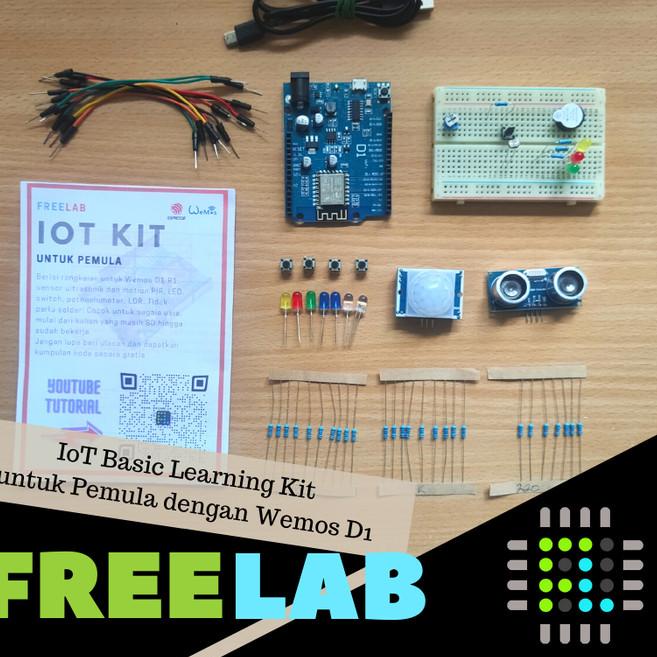 IoT Basic Learning Kit u/ Pemula dg Wemos D1 + IDE + Blynk App - D1 R2