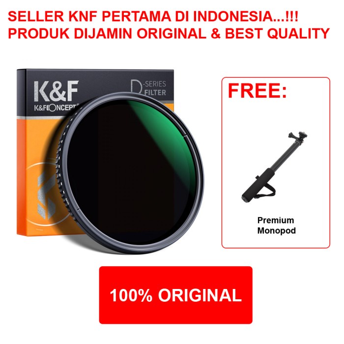 KNF CONCEPT Filter Variable ND 8-2000 - 58mm - Hoya Quality Filter