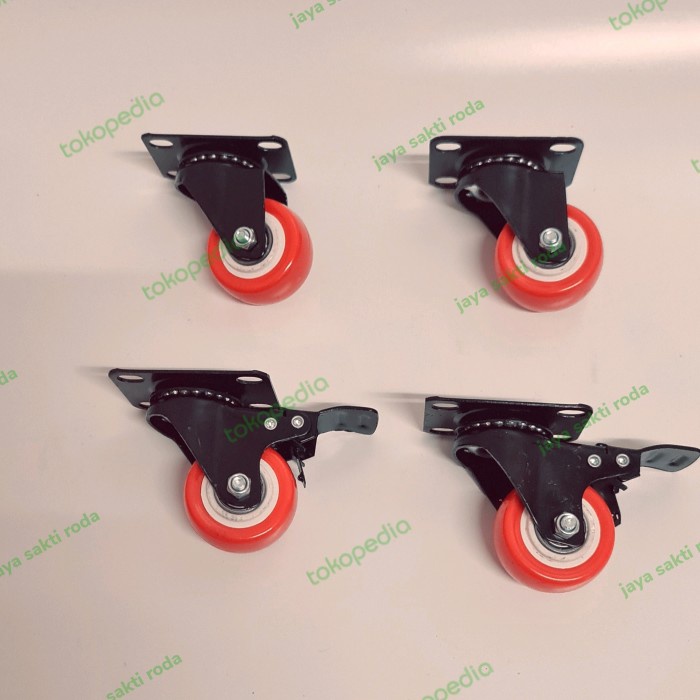 Roda Roda Pvc 2 Inch Rem/Hidup