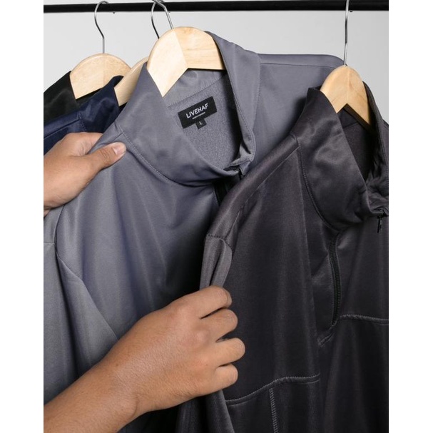 LIVEHAF - Turtle Lotto Jacket Dark Gray - S