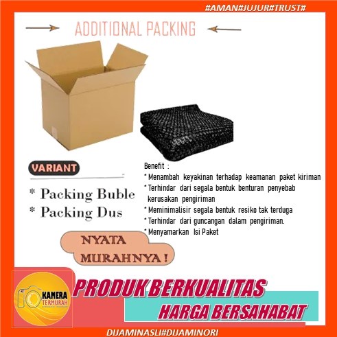 Penambahan Packaging Bubble Wrap-Dus