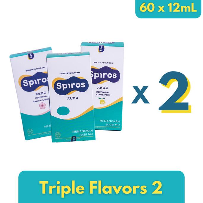 SPIROS Triple Flavour Bundle (x2) ---TERBARU---