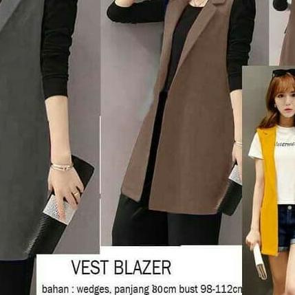 long vest blazer