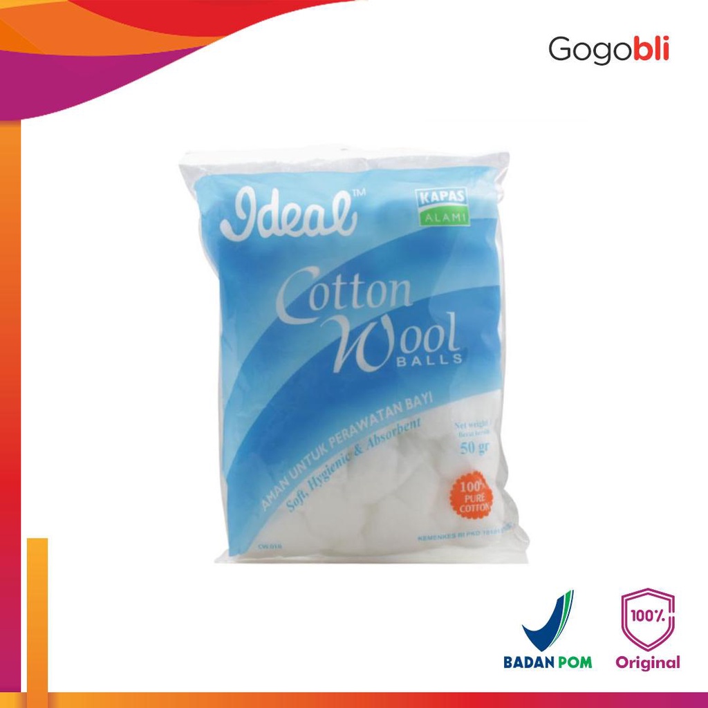 Ideal Cotton Wool Balls 100s