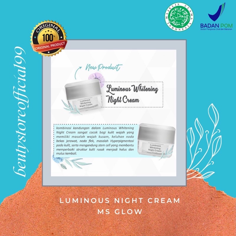 ms glow night cream