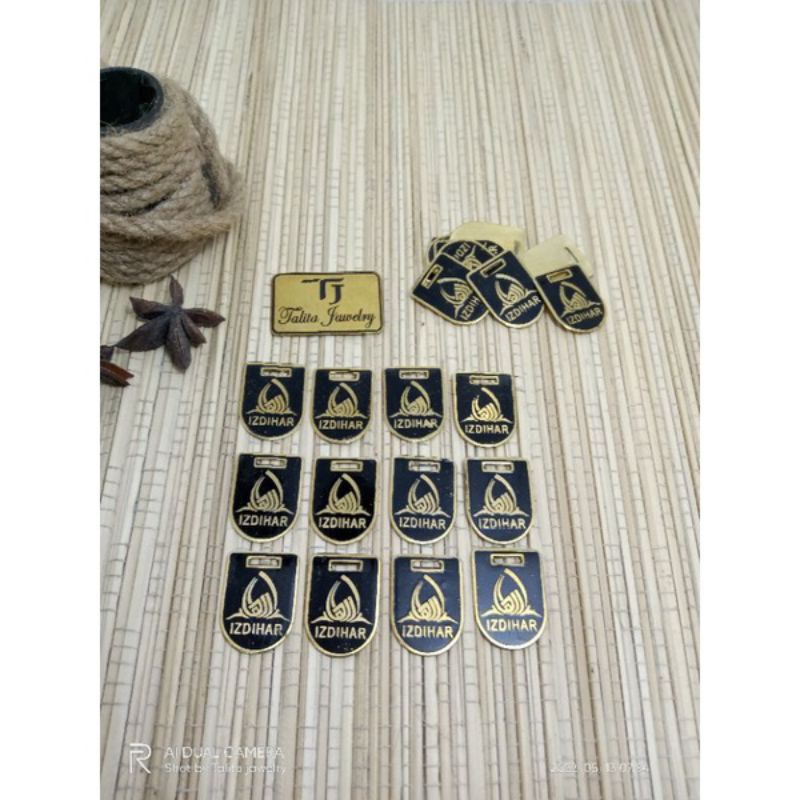 label hijab plat model bandul
