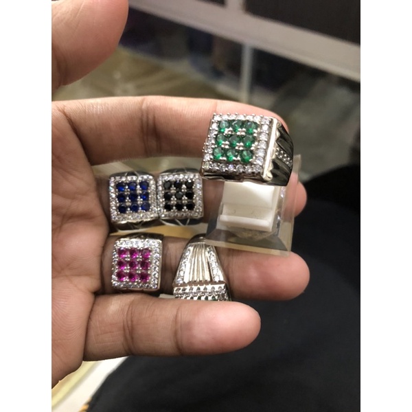 cincin cowok permata