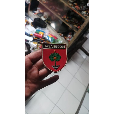 patch rubber kodam hasanuddin badge logo hasanudin
