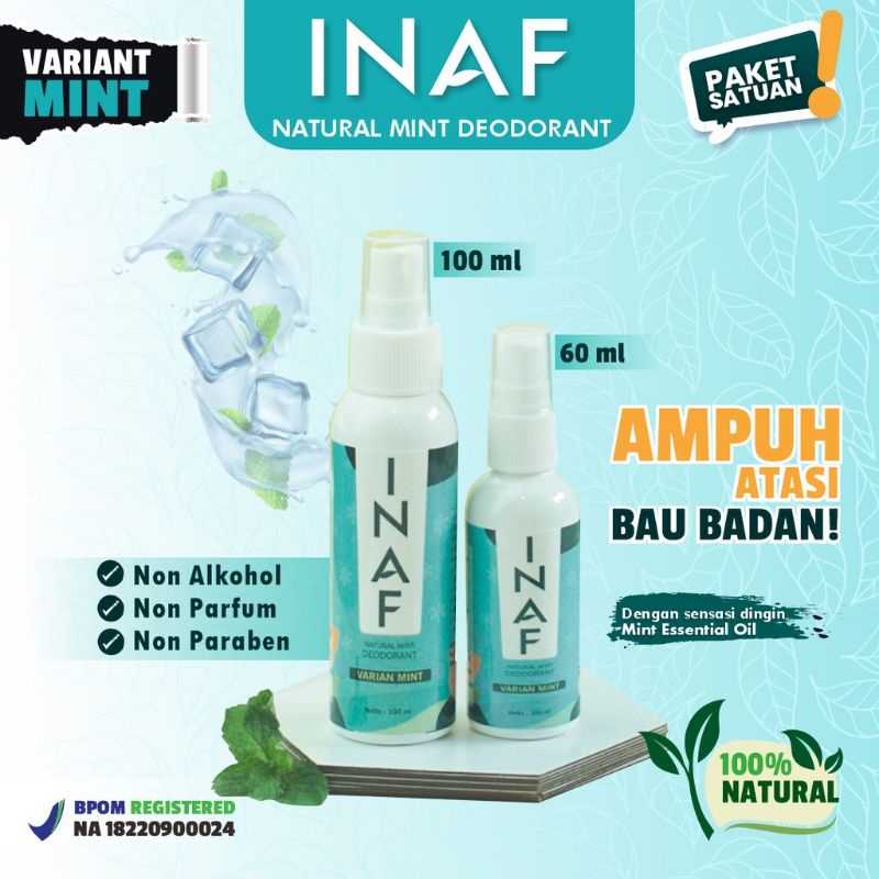 inaf deodorant spray varian mint