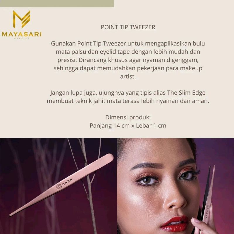 Point tip tweezer HARA