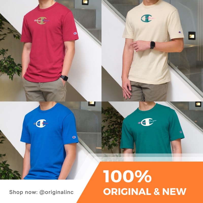 Kaos CHMP Heritage Double Script SS Tee CHMP-SST-38