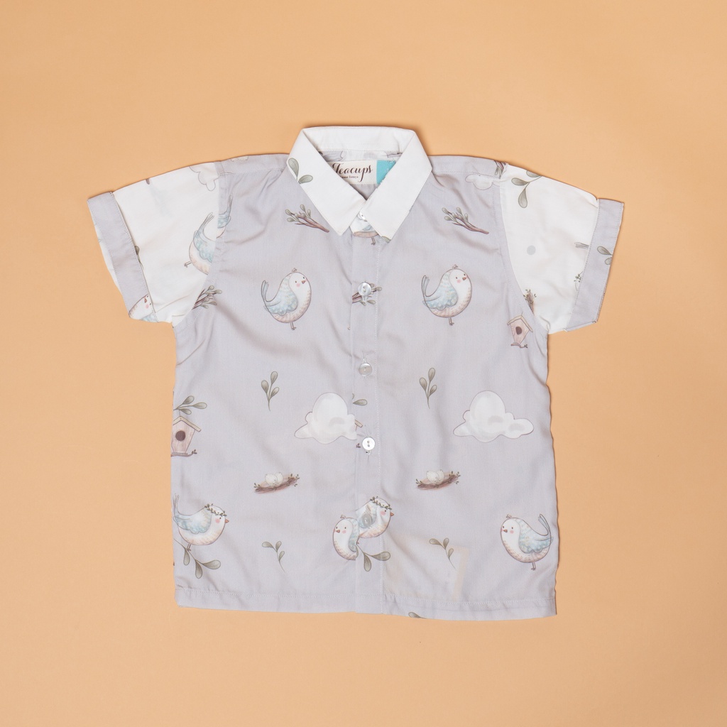 Kemeja anak motif awan