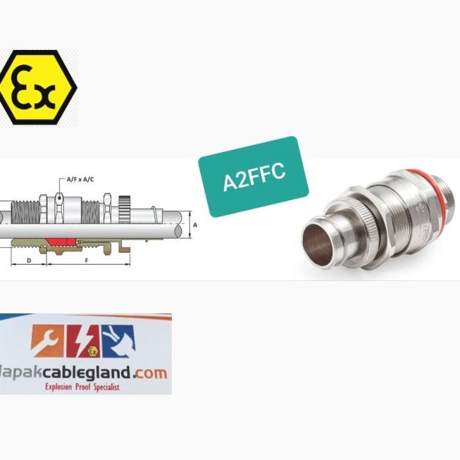 Cable Gland Explosion Proof CABTEK for Flexible Conduit A2FFC M20 cmp