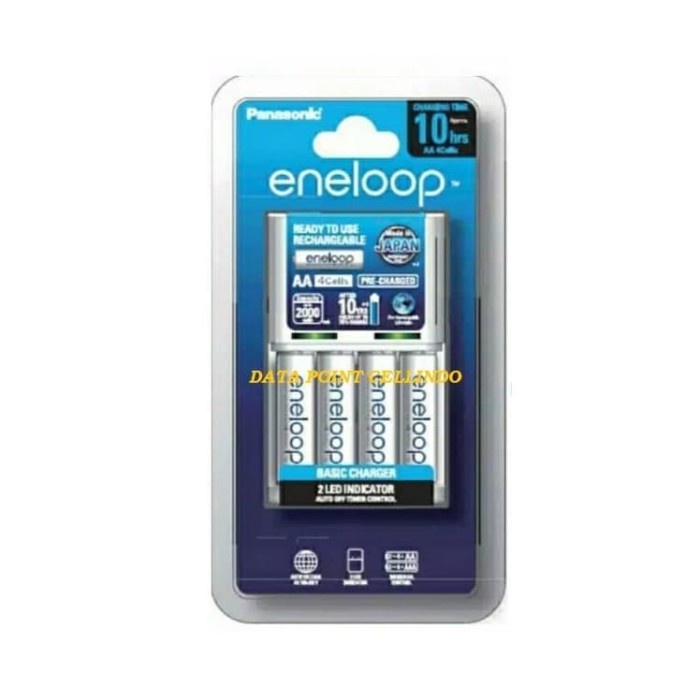 Panasonic Eneloop Basic Charger + 4 baterai AA A2 2000mAh Battery