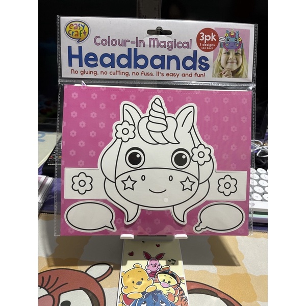 easy craft - colour in magical - headbands