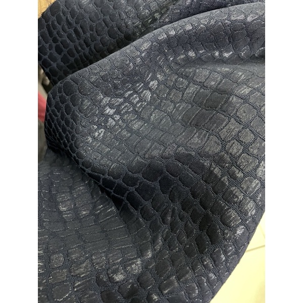 NAVY CROCODILE JAGUARD