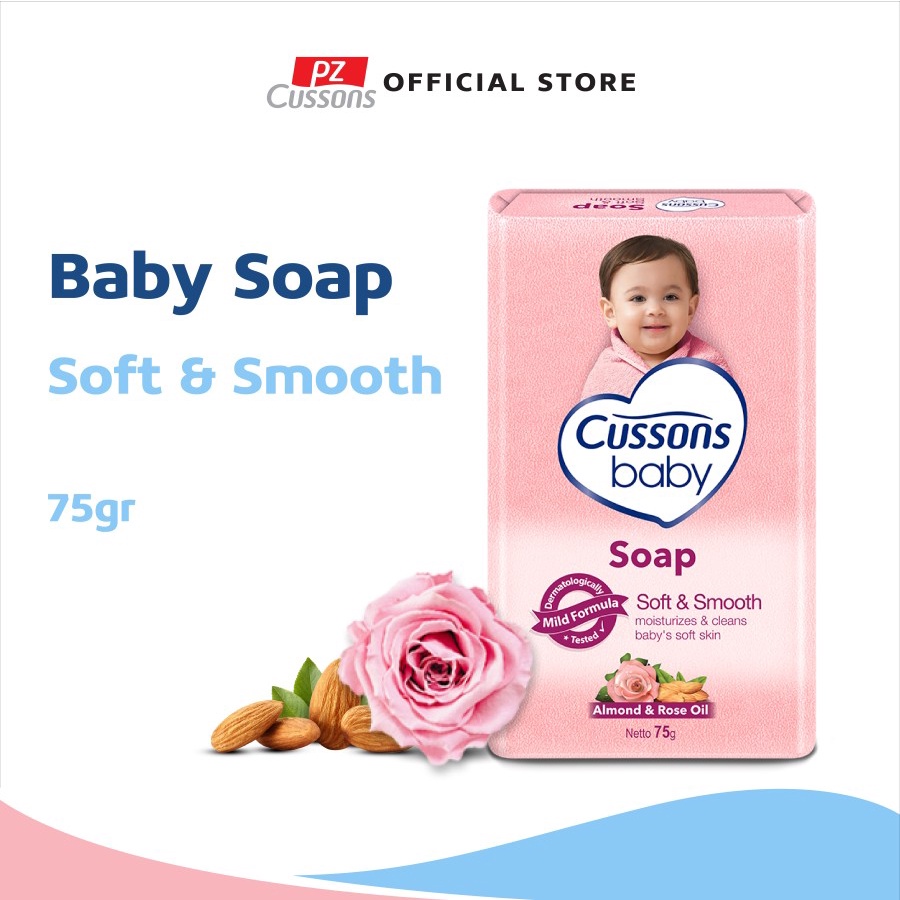 CUSSONS BABY SOAP 60G SOFT & SMOOTH (PINK)