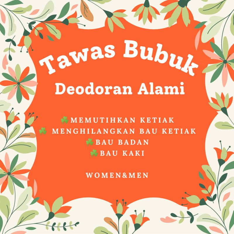 Tawas Bubuk Deodoran Alami