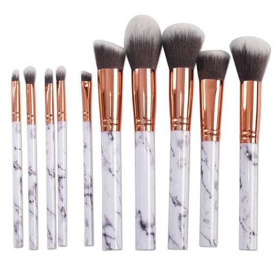 Brush Applicator Marble Brush Make Up 10 Set