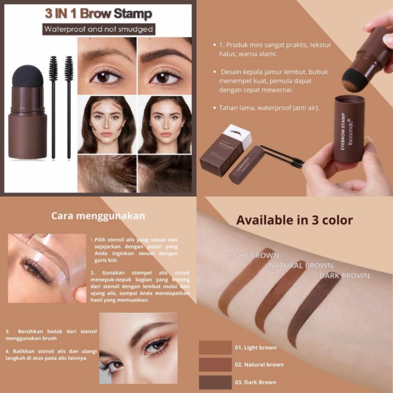 Cetakan alis drak brown