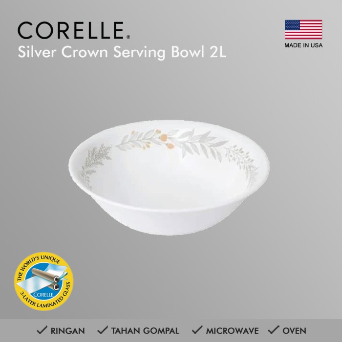 Corelle Silver Crown Serving Bowl 2L