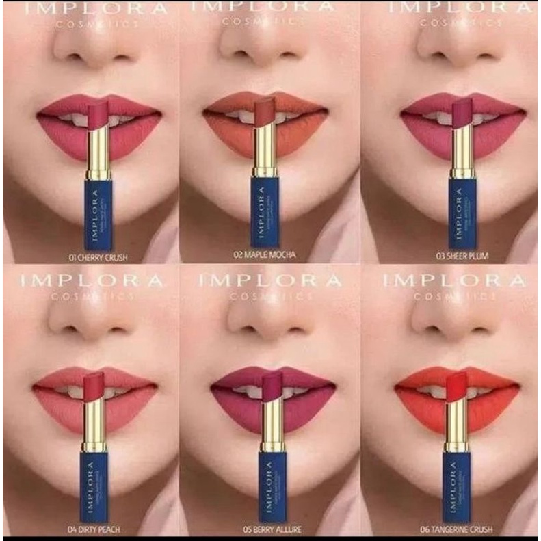 Lipstick Implora Intense Original//Implora Intense Matte Lipstik Long Lasting Original