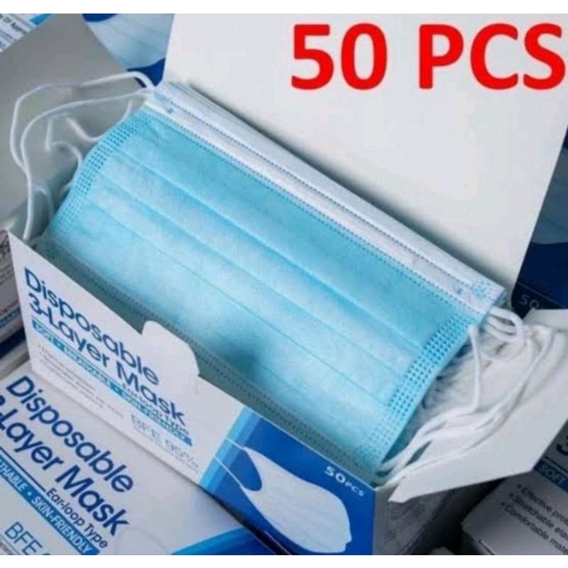 Masker Earloop Cantol Isi 50 pcs plus Box
