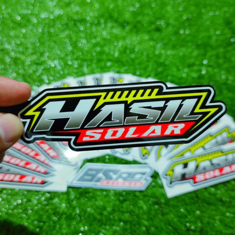 sticker hasil solar